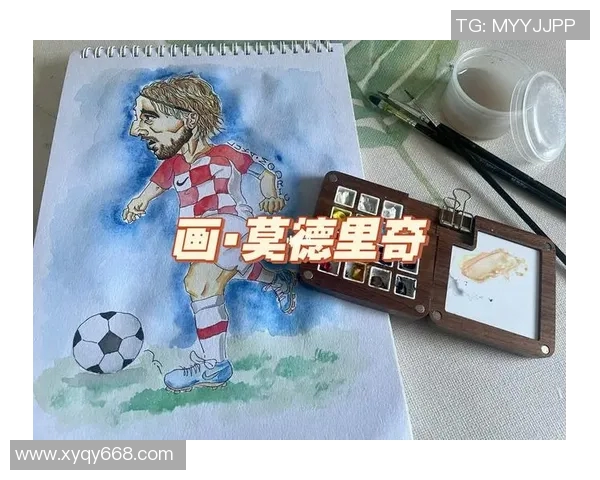 水彩画风格下的足球球星魅力展现与运动精神塑造